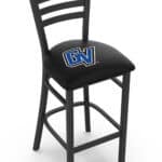 Grand Valley State University 25-Inch Stationary Counter Stool w/ Black Wrinkle Finish, Ladder Back, 2.5-Inch Cushion Seat 3 Grand Valley State University 25-Inch Stationary Counter Stool w/ Black Wrinkle Finish, Ladder Back, 2.5-Inch Cushion Seat