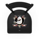 Anaheim Ducks 30-Inch Swivel Bar Stool w/ Black Wrinkle Finish, Ladder Back, 2.5-Inch Cushion Seat 4 Anaheim Ducks 30-Inch Swivel Bar Stool w/ Black Wrinkle Finish, Ladder Back, 2.5-Inch Cushion Seat