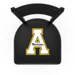 Appalachian State University 36-Inch Swivel Extra Tall Bar Stool w/ Black Wrinkle Finish, Ladder Back, 2.5-Inch Cushion Seat 4 Appalachian State University 36-Inch Swivel Extra Tall Bar Stool w/ Black Wrinkle Finish, Ladder Back, 2.5-Inch Cushion Seat