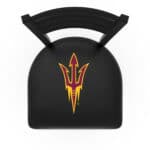 Arizona State University 36-Inch Swivel Extra Tall Bar Stool w/ Black Wrinkle Finish, Ladder Back, 2.5-Inch Cushion Seat (Pitchfork Logo) 4 Arizona State University 36-Inch Swivel Extra Tall Bar Stool w/ Black Wrinkle Finish, Ladder Back, 2.5-Inch Cushion Seat (Pitchfork Logo)
