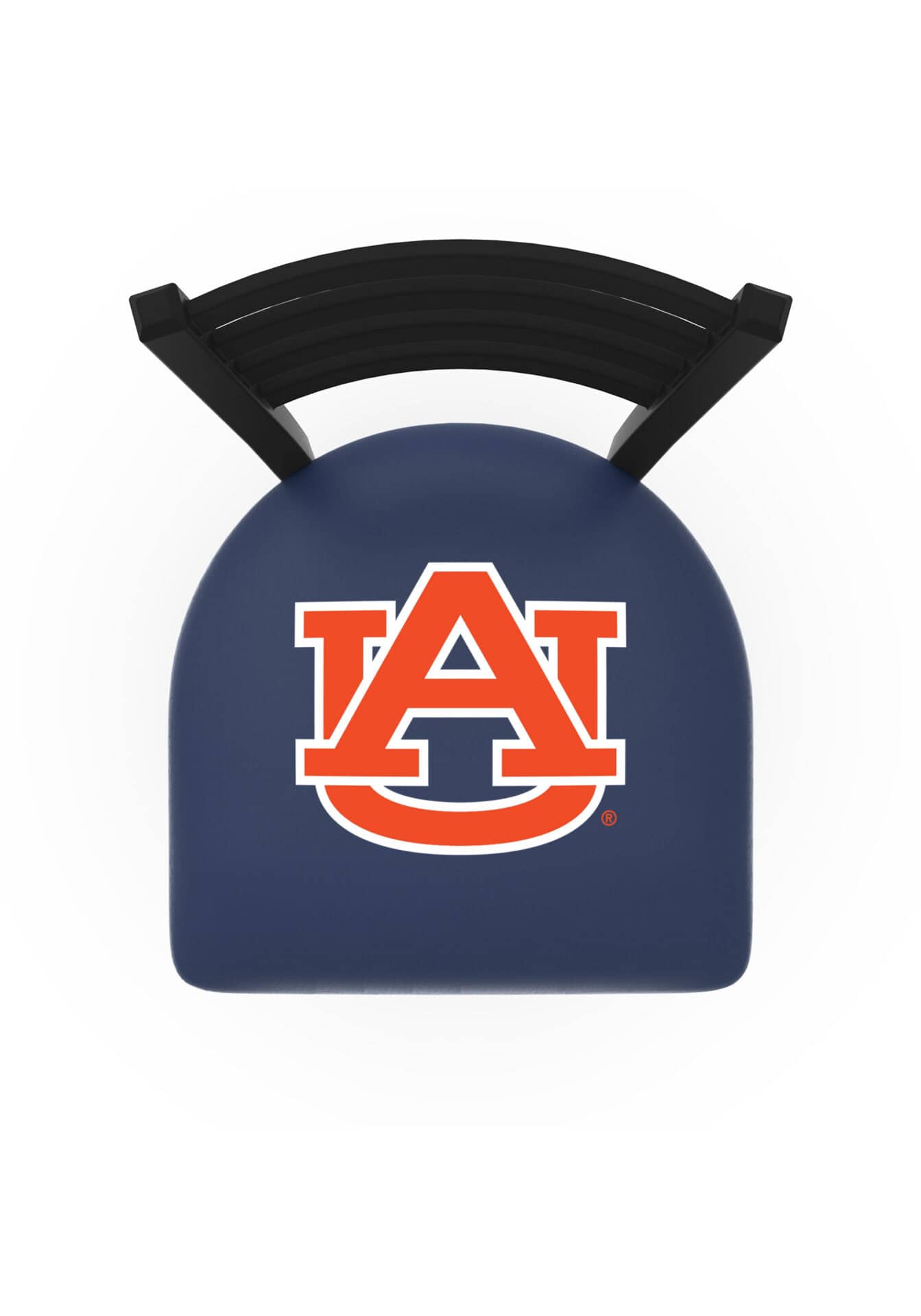 Auburn University 25-Inch Swivel Counter Stool w/ Black Wrinkle Finish, Ladder Back, 2.5-Inch Cushion Seat 2 Auburn University 25-Inch Swivel Counter Stool w/ Black Wrinkle Finish, Ladder Back, 2.5-Inch Cushion Seat - Image 2