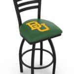 Baylor University 25-Inch Swivel Counter Stool w/ Black Wrinkle Finish, Ladder Back, 2.5-Inch Cushion Seat 3 Baylor University 25-Inch Swivel Counter Stool w/ Black Wrinkle Finish, Ladder Back, 2.5-Inch Cushion Seat