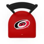 Carolina Hurricanes 36-Inch Swivel Extra Tall Bar Stool w/ Black Wrinkle Finish, Ladder Back, 2.5-Inch Cushion Seat 4 Carolina Hurricanes 36-Inch Swivel Extra Tall Bar Stool w/ Black Wrinkle Finish, Ladder Back, 2.5-Inch Cushion Seat