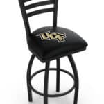 University of Central Florida 36-Inch Swivel Extra Tall Bar Stool w/ Black Wrinkle Finish, Ladder Back, 2.5-Inch Cushion Seat 3 University of Central Florida 36-Inch Swivel Extra Tall Bar Stool w/ Black Wrinkle Finish, Ladder Back, 2.5-Inch Cushion Seat