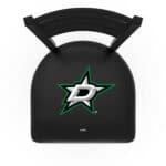 Dallas Stars 36-Inch Swivel Extra Tall Bar Stool w/ Black Wrinkle Finish, Ladder Back, 2.5-Inch Cushion Seat 4 Dallas Stars 36-Inch Swivel Extra Tall Bar Stool w/ Black Wrinkle Finish, Ladder Back, 2.5-Inch Cushion Seat