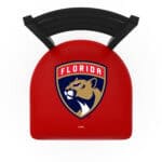 Florida Panthers 36-Inch Swivel Extra Tall Bar Stool w/ Black Wrinkle Finish, Ladder Back, 2.5-Inch Cushion Seat 4 Florida Panthers 36-Inch Swivel Extra Tall Bar Stool w/ Black Wrinkle Finish, Ladder Back, 2.5-Inch Cushion Seat