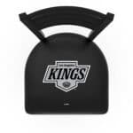 Los Angeles Kings 36-Inch Swivel Extra Tall Bar Stool w/ Black Wrinkle Finish, Ladder Back, 2.5-Inch Cushion Seat