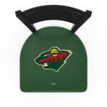 Minnesota Wild 36-Inch Swivel Extra Tall Bar Stool w/ Black Wrinkle Finish, Ladder Back, 2.5-Inch Cushion Seat 4 Minnesota Wild 36-Inch Swivel Extra Tall Bar Stool w/ Black Wrinkle Finish, Ladder Back, 2.5-Inch Cushion Seat