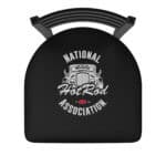 NHRA - Hot Rod 25-Inch Swivel Counter Stool w/ Black Wrinkle Finish, Ladder Back, 2.5-Inch Cushion Seat 4 NHRA - Hot Rod 25-Inch Swivel Counter Stool w/ Black Wrinkle Finish, Ladder Back, 2.5-Inch Cushion Seat