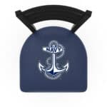 US Naval Academy 25-Inch Swivel Counter Stool w/ Black Wrinkle Finish, Ladder Back, 2.5-Inch Cushion Seat 4 US Naval Academy 25-Inch Swivel Counter Stool w/ Black Wrinkle Finish, Ladder Back, 2.5-Inch Cushion Seat
