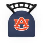 Auburn University 25-Inch Swivel Counter Stool w/ Black Wrinkle Finish, Jailhouse Back, 2.5-Inch Cushion Seat 4 Auburn University 25-Inch Swivel Counter Stool w/ Black Wrinkle Finish, Jailhouse Back, 2.5-Inch Cushion Seat