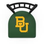Baylor University 25-Inch Swivel Counter Stool w/ Black Wrinkle Finish, Jailhouse Back, 2.5-Inch Cushion Seat 4 Baylor University 25-Inch Swivel Counter Stool w/ Black Wrinkle Finish, Jailhouse Back, 2.5-Inch Cushion Seat