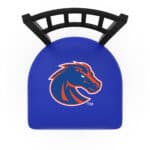 Boise State University 25-Inch Swivel Counter Stool w/ Black Wrinkle Finish, Jailhouse Back, 2.5-Inch Cushion Seat 4 Boise State University 25-Inch Swivel Counter Stool w/ Black Wrinkle Finish, Jailhouse Back, 2.5-Inch Cushion Seat