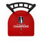 Florida Panthers - 2024 Stanley Cup 36-Inch Swivel Extra Tall Bar Stool w/ Black Wrinkle Finish, Jailhouse Back, 2.5-Inch Cushion Seat 4 Florida Panthers - 2024 Stanley Cup 36-Inch Swivel Extra Tall Bar Stool w/ Black Wrinkle Finish, Jailhouse Back, 2.5-Inch Cushion Seat