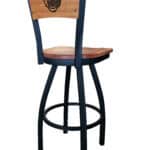 Baylor University 36-Inch Swivel Extra Tall Bar Stool w/ Black Wrinkle Finish, Solid Wood Back, Solid Maple Wood Seat 4 Baylor University 36-Inch Swivel Extra Tall Bar Stool w/ Black Wrinkle Finish, Solid Wood Back, Solid Maple Wood Seat