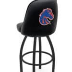 Boise State University 25-Inch Swivel Counter Stool w/ Black Wrinkle Finish, Padded Back, 4-Inch Cushion Seat 4 Boise State University 25-Inch Swivel Counter Stool w/ Black Wrinkle Finish, Padded Back, 4-Inch Cushion Seat