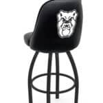 Butler University 25-Inch Swivel Counter Stool w/ Black Wrinkle Finish, Padded Back, 4-Inch Cushion Seat 4 Butler University 25-Inch Swivel Counter Stool w/ Black Wrinkle Finish, Padded Back, 4-Inch Cushion Seat