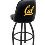 University of California 36-Inch Swivel Extra Tall Bar Stool w/ Black Wrinkle Finish, Padded Back, 4-Inch Cushion Seat 3 University of California 36-Inch Swivel Extra Tall Bar Stool w/ Black Wrinkle Finish, Padded Back, 4-Inch Cushion Seat