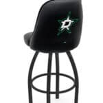 Dallas Stars 36-Inch Swivel Extra Tall Bar Stool w/ Black Wrinkle Finish, Padded Back, 4-Inch Cushion Seat 3 Dallas Stars 36-Inch Swivel Extra Tall Bar Stool w/ Black Wrinkle Finish, Padded Back, 4-Inch Cushion Seat