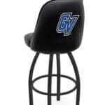 Grand Valley State University 36-Inch Swivel Extra Tall Bar Stool w/ Black Wrinkle Finish, Padded Back, 4-Inch Cushion Seat 3 Grand Valley State University 36-Inch Swivel Extra Tall Bar Stool w/ Black Wrinkle Finish, Padded Back, 4-Inch Cushion Seat
