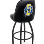 South Dakota State University 36-Inch Swivel Extra Tall Bar Stool w/ Black Wrinkle Finish, Padded Back, 4-Inch Cushion Seat 3 South Dakota State University 36-Inch Swivel Extra Tall Bar Stool w/ Black Wrinkle Finish, Padded Back, 4-Inch Cushion Seat