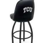 Texas Christian University 36-Inch Swivel Extra Tall Bar Stool w/ Black Wrinkle Finish, Padded Back, 4-Inch Cushion Seat 3 Texas Christian University 36-Inch Swivel Extra Tall Bar Stool w/ Black Wrinkle Finish, Padded Back, 4-Inch Cushion Seat