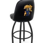 University of Kentucky 36-Inch Swivel Extra Tall Bar Stool w/ Black Wrinkle Finish, Padded Back, 4-Inch Cushion Seat (Wildcat Logo) 3 University of Kentucky 36-Inch Swivel Extra Tall Bar Stool w/ Black Wrinkle Finish, Padded Back, 4-Inch Cushion Seat (Wildcat Logo)
