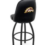 Western Michigan University 25-Inch Swivel Counter Stool w/ Black Wrinkle Finish, Padded Back, 4-Inch Cushion Seat 4 Western Michigan University 25-Inch Swivel Counter Stool w/ Black Wrinkle Finish, Padded Back, 4-Inch Cushion Seat