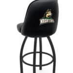 Wright State University 25-Inch Swivel Counter Stool w/ Black Wrinkle Finish, Padded Back, 4-Inch Cushion Seat 4 Wright State University 25-Inch Swivel Counter Stool w/ Black Wrinkle Finish, Padded Back, 4-Inch Cushion Seat