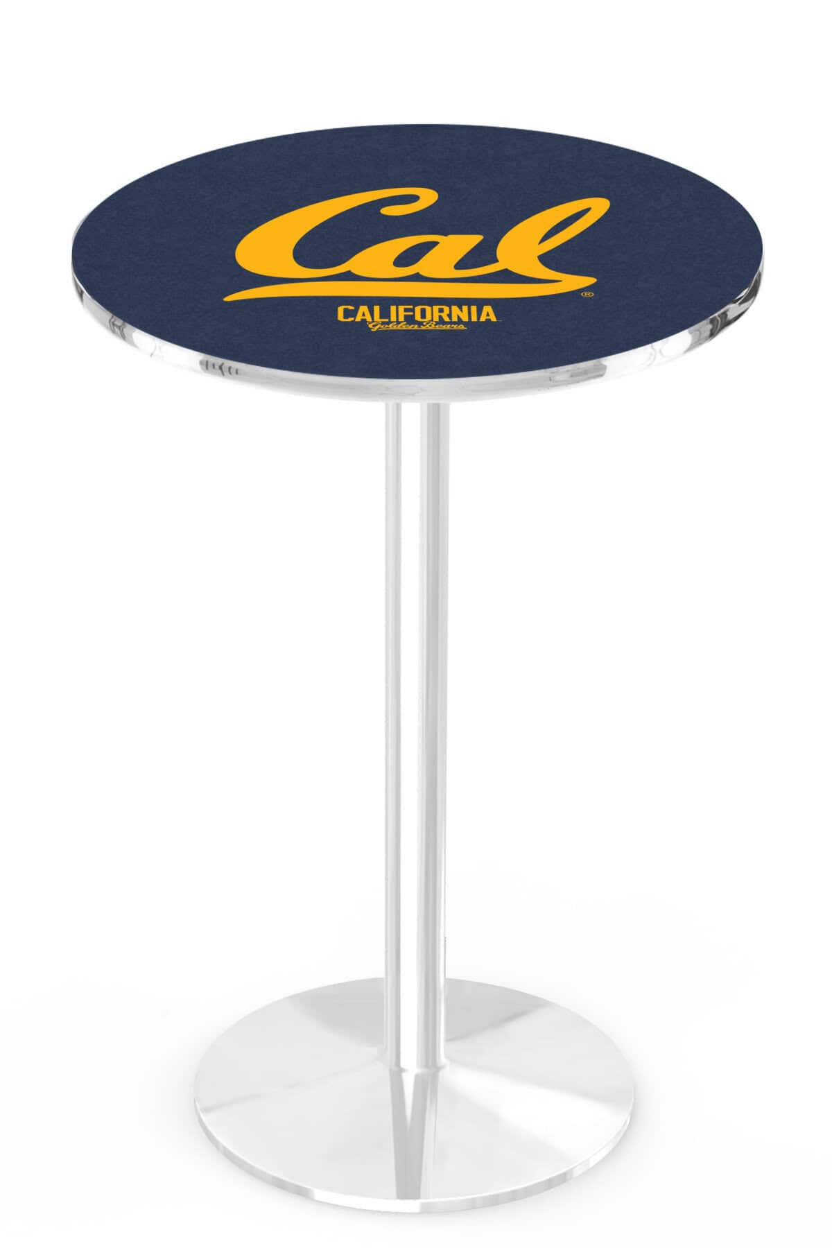 University of California 42-Inch Pub Table with 36-Inch Top, Round Base Base, and Chrome Finish 1 University of California 42-Inch Pub Table with 36-Inch Top, Round Base Base, and Chrome Finish