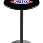 NHRA Drag Racing 36-Inch Pub Table with 36-Inch Top, Round Base Base, and Black Wrinkle Finish 4 NHRA Drag Racing 36-Inch Pub Table with 36-Inch Top, Round Base Base, and Black Wrinkle Finish