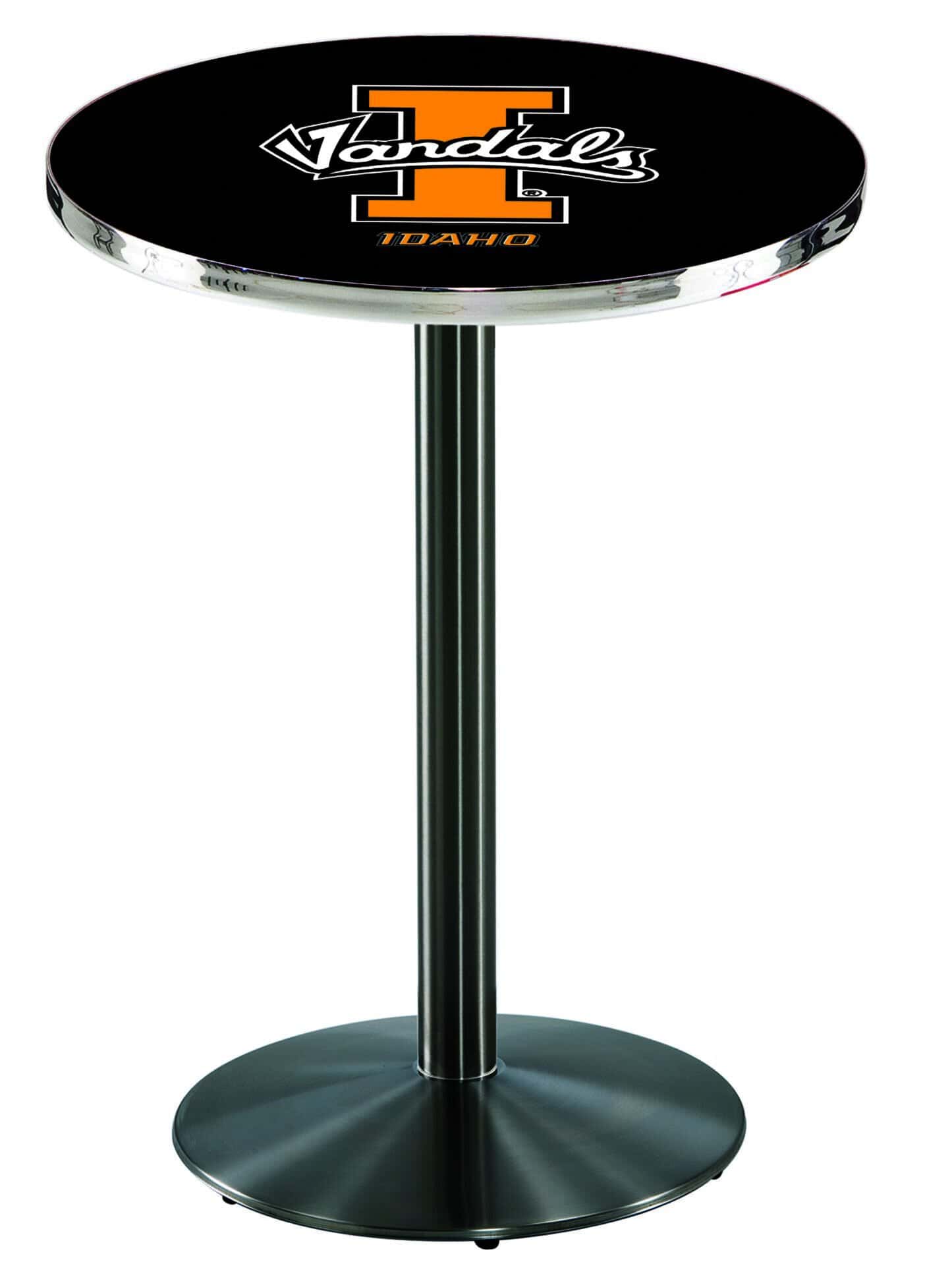 University of Idaho 42-Inch Pub Table with 36-Inch Top, Square Base Base, and Chrome Finish 1 University of Idaho 42-Inch Pub Table with 36-Inch Top, Square Base Base, and Chrome Finish
