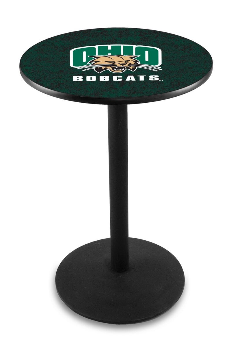 Ohio University 42-Inch Pub Table with 36-Inch Top, Round Base Base, and Black Wrinkle Finish 1 Ohio University 42-Inch Pub Table with 36-Inch Top, Round Base Base, and Black Wrinkle Finish