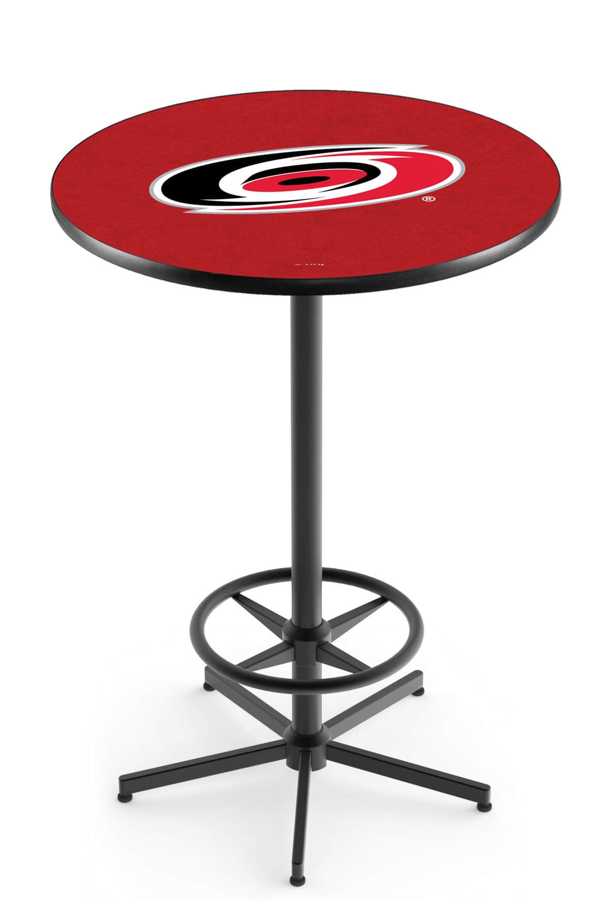 Carolina Hurricanes 42-Inch Pub Table with 36-Inch Top, Star Base Base, and Black Wrinkle Finish 1 Carolina Hurricanes 42-Inch Pub Table with 36-Inch Top, Star Base Base, and Black Wrinkle Finish