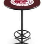 Indian Motorcycle 42-Inch Pub Table with 36-Inch Top, Star Base Base, and Black Wrinkle Finish