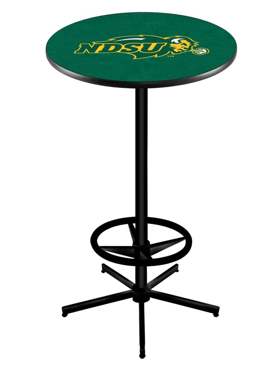 North Dakota State University 42-Inch Pub Table with 30-Inch Top, Star Base Base, and Black Wrinkle Finish (Green Top) 1 North Dakota State University 42-Inch Pub Table with 30-Inch Top, Star Base Base, and Black Wrinkle Finish (Green Top)