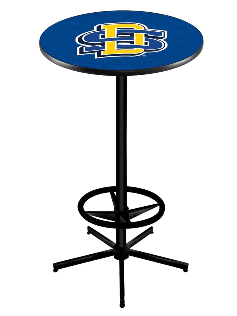 South Dakota State University 42-Inch Pub Table with 36-Inch Top, Star Base Base, and Black Wrinkle Finish 1 South Dakota State University 42-Inch Pub Table with 36-Inch Top, Star Base Base, and Black Wrinkle Finish