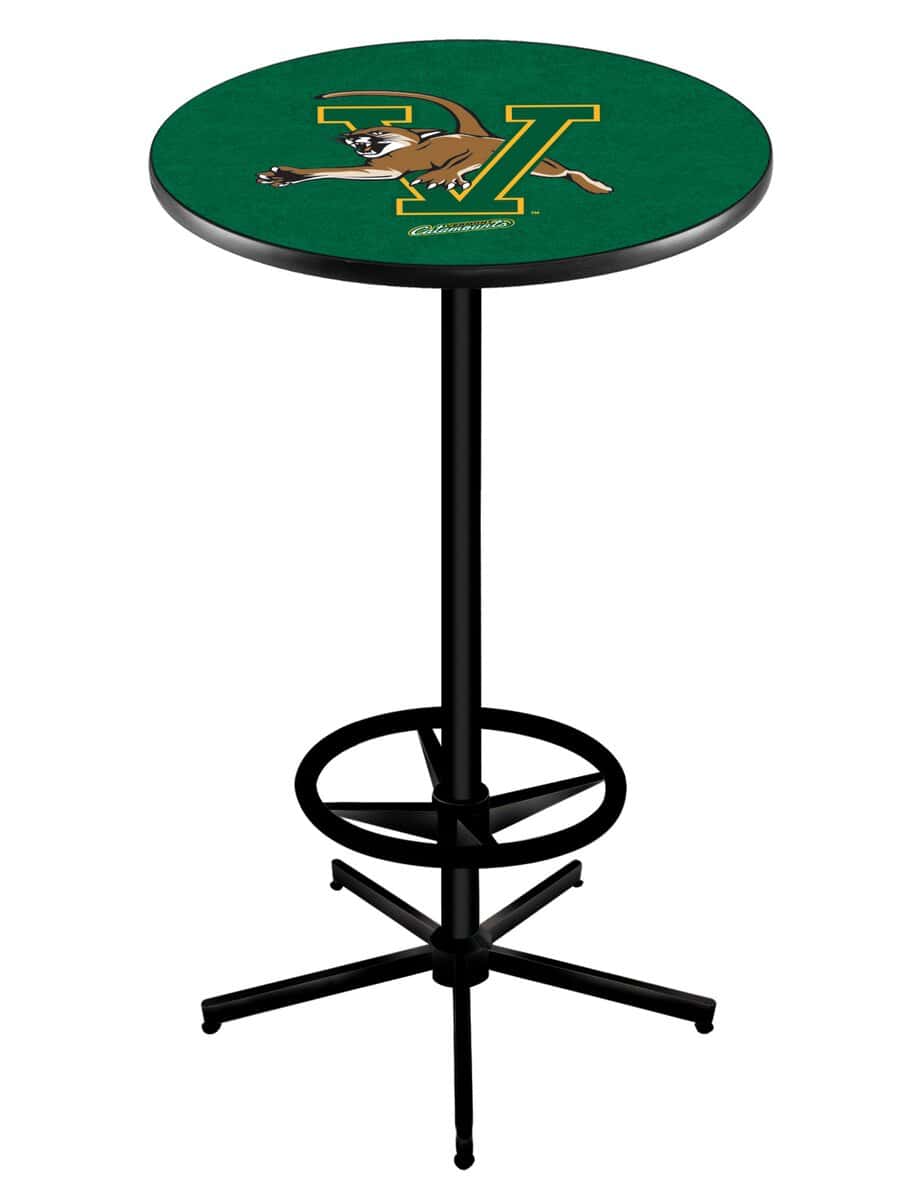 University of Vermont 42-Inch Pub Table with 36-Inch Top, Star Base Base, and Black Wrinkle Finish 1 University of Vermont 42-Inch Pub Table with 36-Inch Top, Star Base Base, and Black Wrinkle Finish