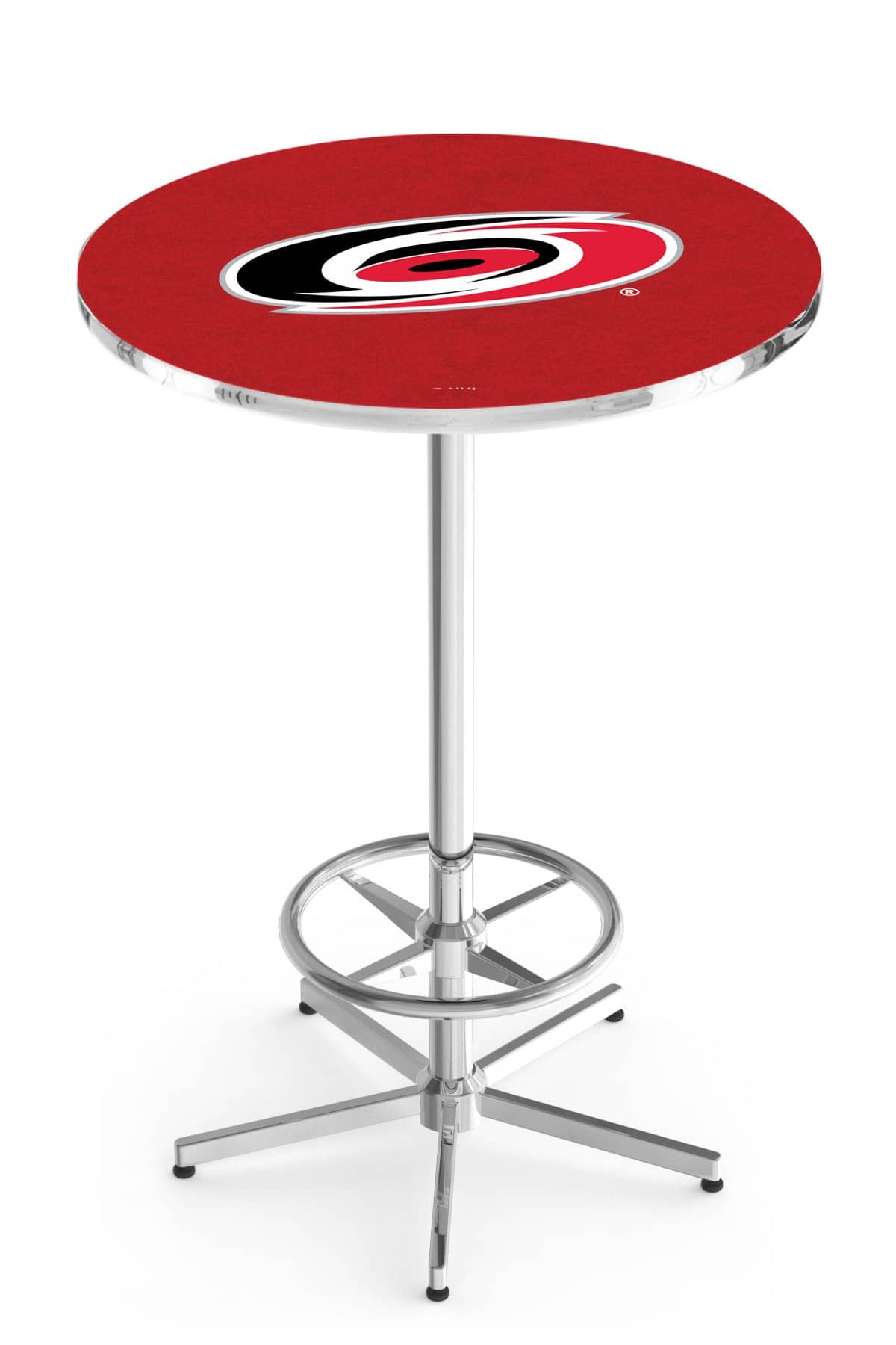 Carolina Hurricanes 42-Inch Pub Table with 30-Inch Top, Star Base Base, and Chrome Finish 1 Carolina Hurricanes 42-Inch Pub Table with 30-Inch Top, Star Base Base, and Chrome Finish