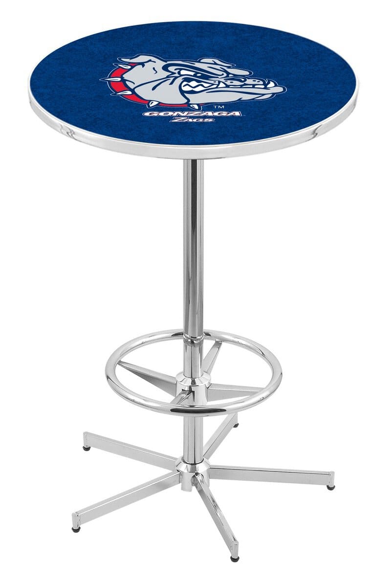 Gonzaga 42-Inch Pub Table with 30-Inch Top, Star Base Base, and Chrome Finish 1 Gonzaga 42-Inch Pub Table with 30-Inch Top, Star Base Base, and Chrome Finish
