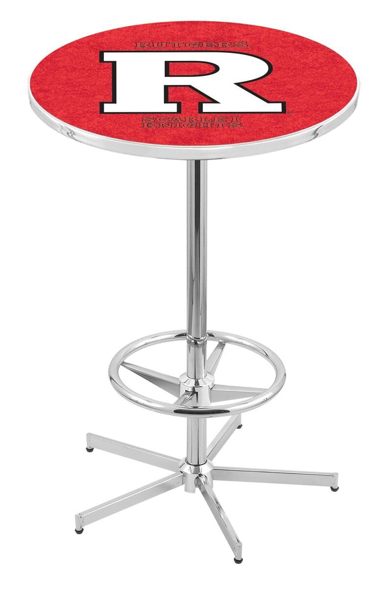 Rutgers 42-Inch Pub Table with 36-Inch Top, Star Base Base, and Chrome Finish 1 Rutgers 42-Inch Pub Table with 36-Inch Top, Star Base Base, and Chrome Finish
