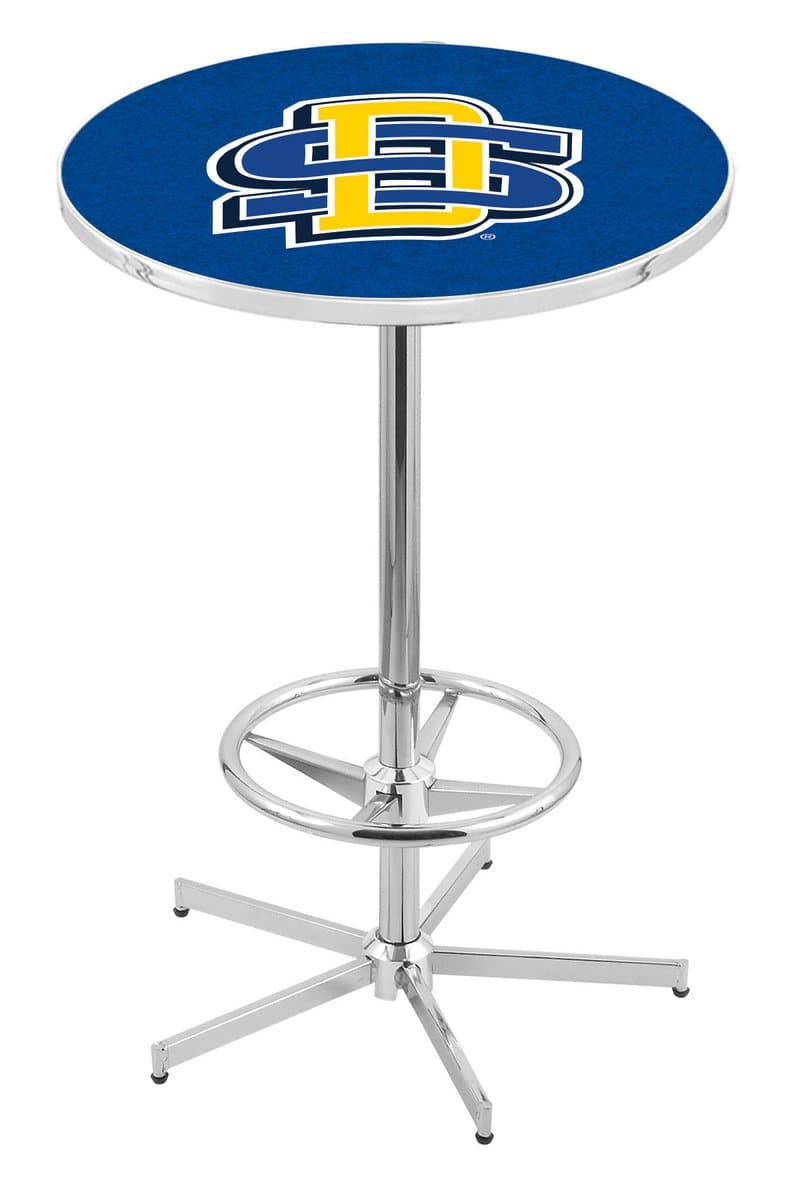 South Dakota State University 42-Inch Pub Table with 30-Inch Top, Star Base Base, and Chrome Finish 1 South Dakota State University 42-Inch Pub Table with 30-Inch Top, Star Base Base, and Chrome Finish
