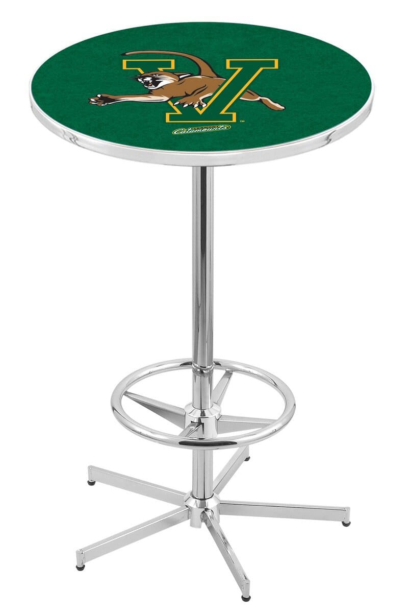 University of Vermont 42-Inch Pub Table with 30-Inch Top, Star Base Base, and Chrome Finish 1 University of Vermont 42-Inch Pub Table with 30-Inch Top, Star Base Base, and Chrome Finish