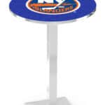 New York Islanders 42-Inch Pub Table with 36-Inch Top, Square Base Base, and Chrome Finish 4 New York Islanders 42-Inch Pub Table with 36-Inch Top, Square Base Base, and Chrome Finish