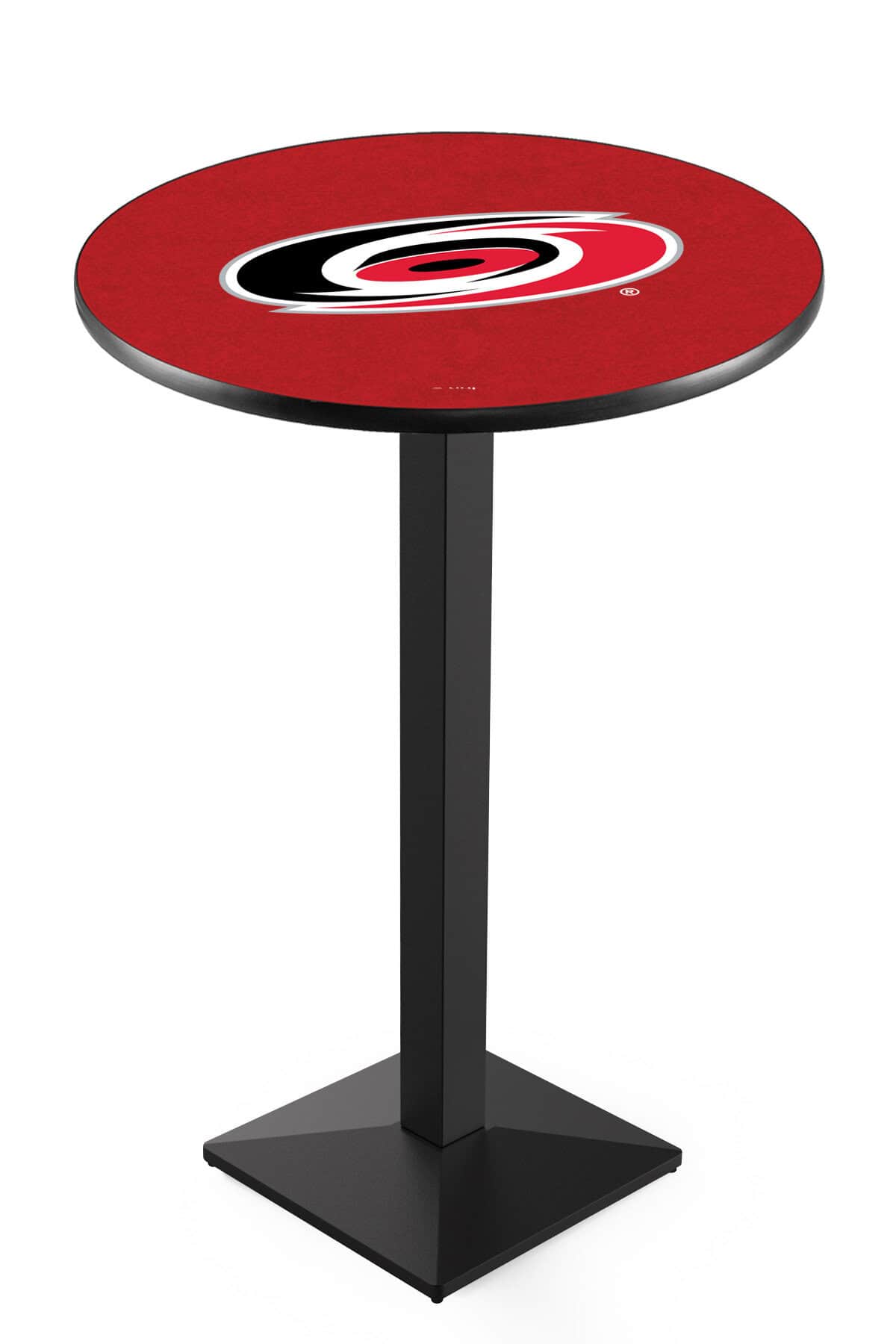 Carolina Hurricanes 42-Inch Pub Table with 30-Inch Top, Square Base Base, and Black Wrinkle Finish 1 Carolina Hurricanes 42-Inch Pub Table with 30-Inch Top, Square Base Base, and Black Wrinkle Finish