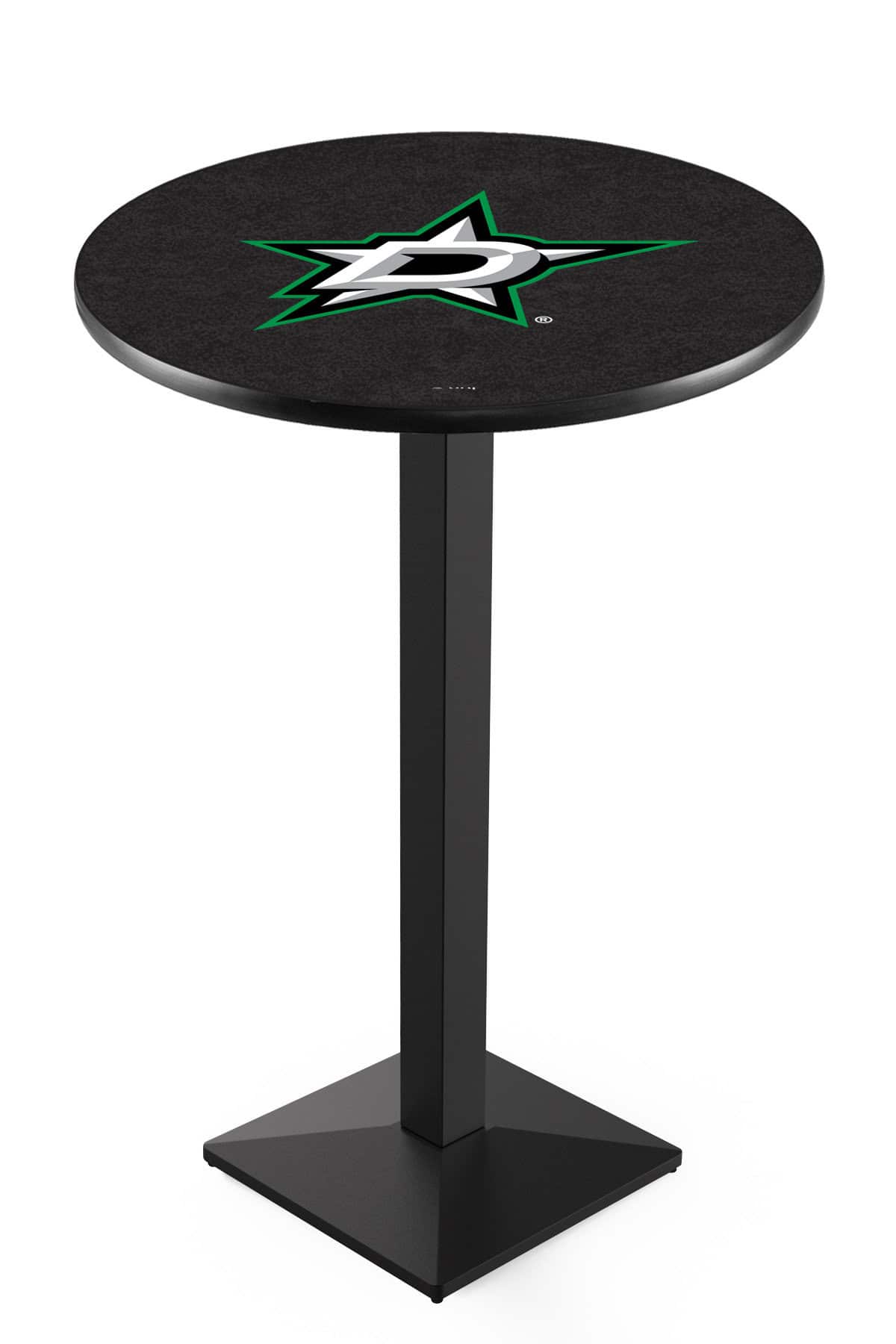Dallas Stars 42-Inch Pub Table with 30-Inch Top, Square Base Base, and Black Wrinkle Finish 1 Dallas Stars 42-Inch Pub Table with 30-Inch Top, Square Base Base, and Black Wrinkle Finish