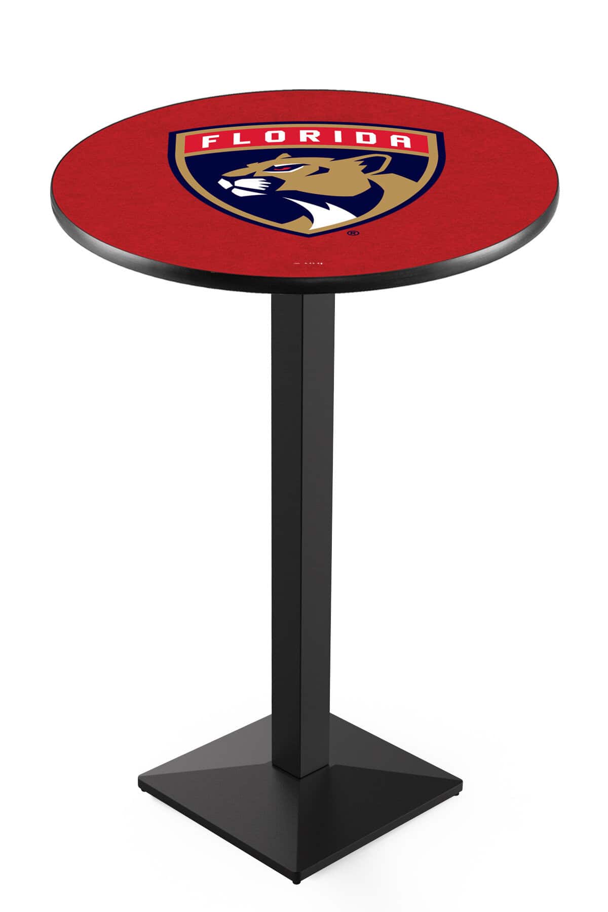 Florida Panthers 42-Inch Pub Table with 30-Inch Top, Square Base Base, and Black Wrinkle Finish 1 Florida Panthers 42-Inch Pub Table with 30-Inch Top, Square Base Base, and Black Wrinkle Finish