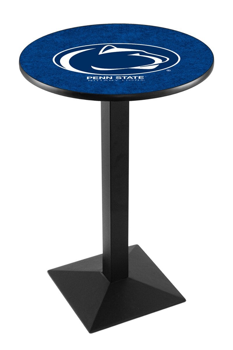Pennsylvania State University 42-Inch Pub Table with 30-Inch Top, Square Base Base, and Black Wrinkle Finish 1 Pennsylvania State University 42-Inch Pub Table with 30-Inch Top, Square Base Base, and Black Wrinkle Finish