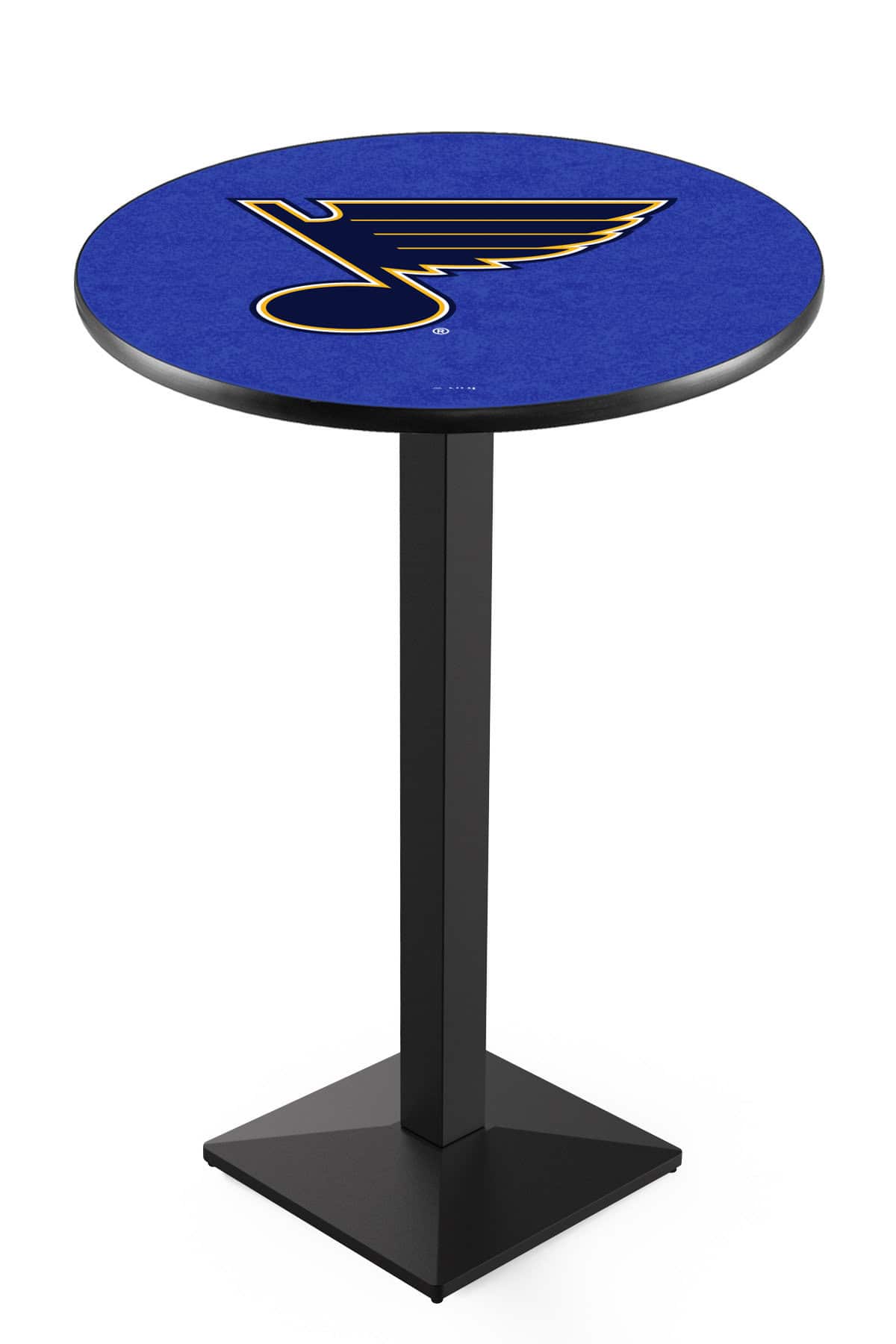 St Louis Blues 42-Inch Pub Table with 30-Inch Top, Square Base Base, and Black Wrinkle Finish 1 St Louis Blues 42-Inch Pub Table with 30-Inch Top, Square Base Base, and Black Wrinkle Finish