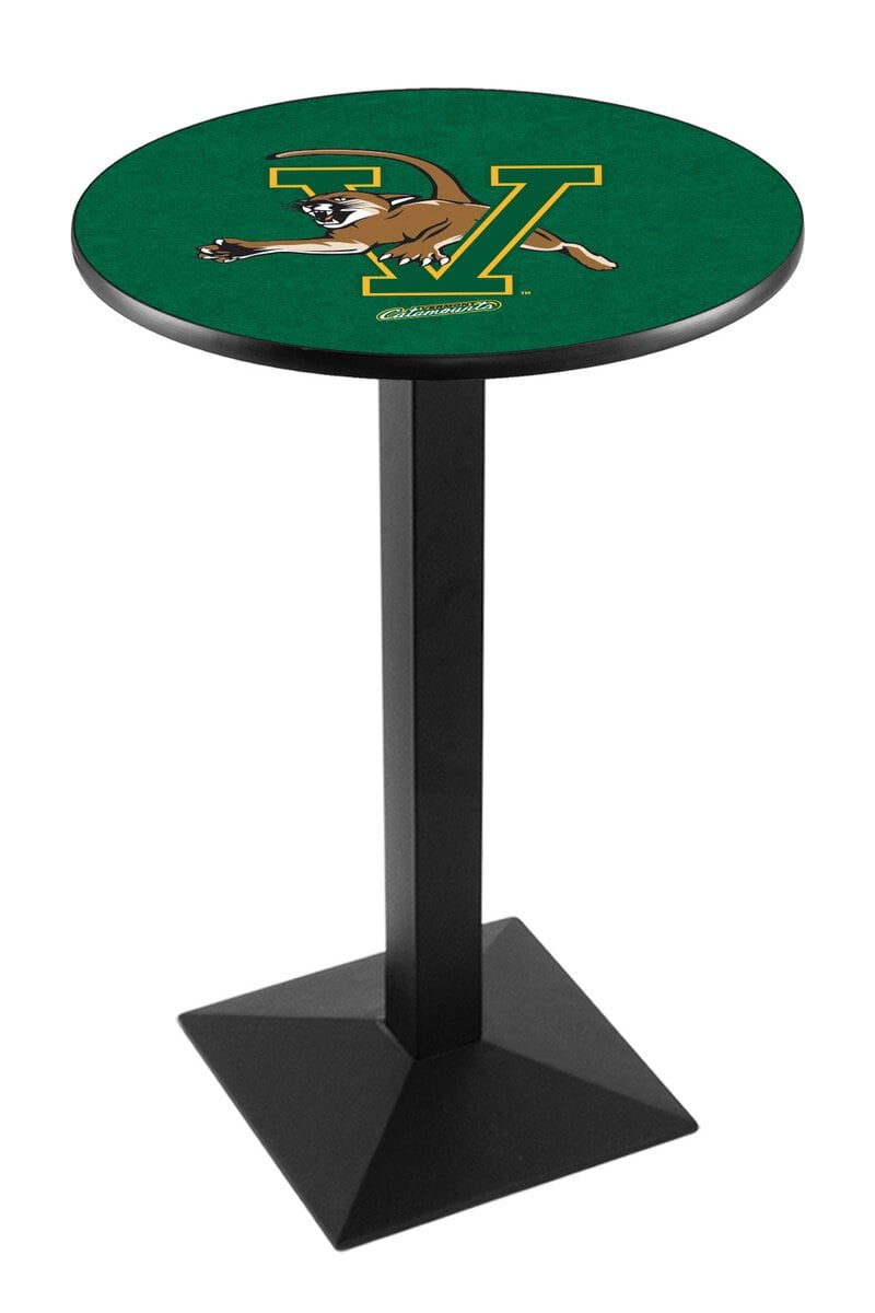 University of Vermont 36-Inch Pub Table with 36-Inch Top, Square Base Base, and Black Wrinkle Finish 1 University of Vermont 36-Inch Pub Table with 36-Inch Top, Square Base Base, and Black Wrinkle Finish